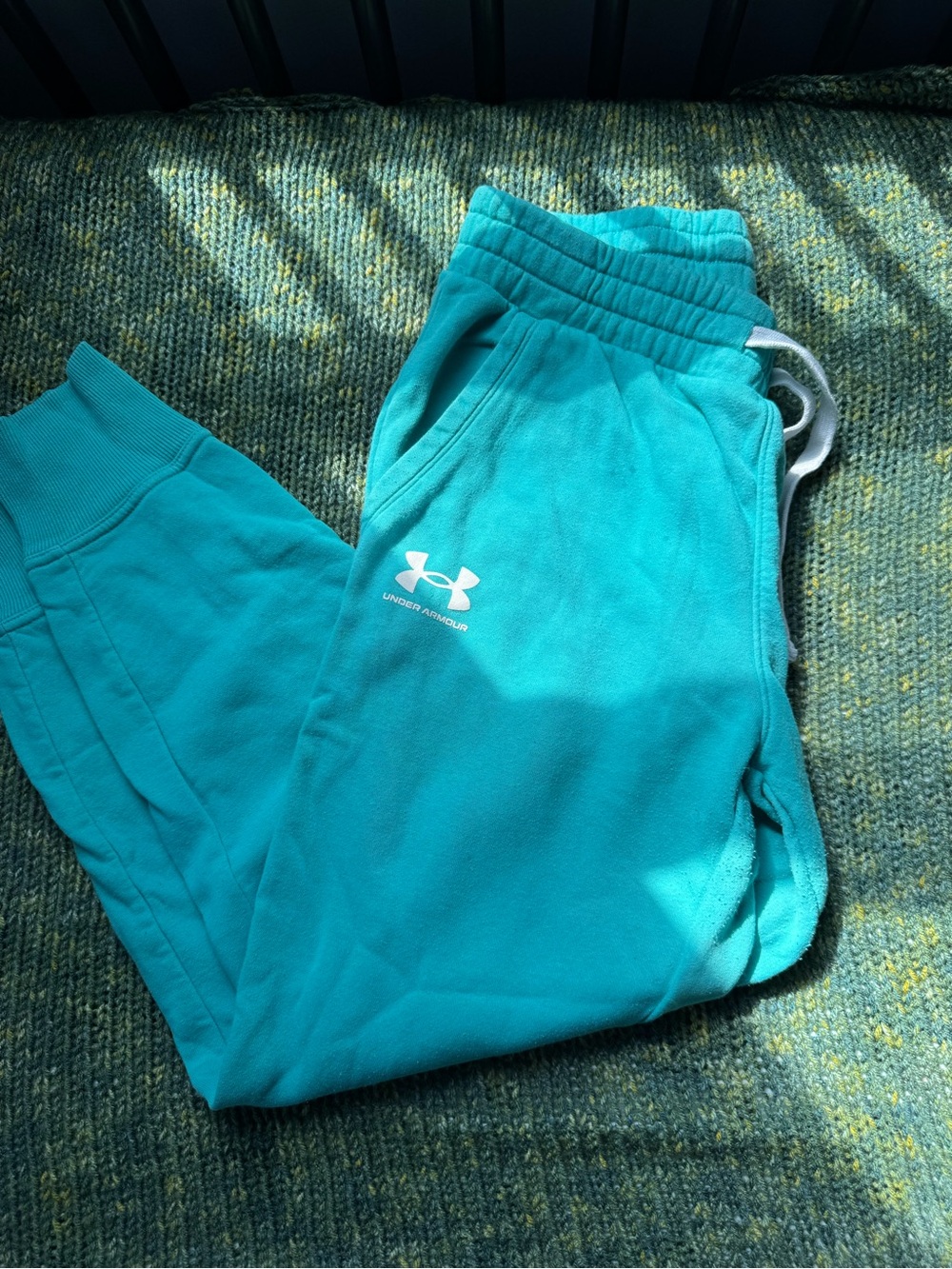 Under Armour Kids Teal Joggers with Logo